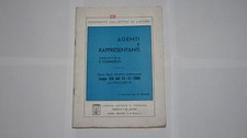 E. BEVINI AGENTI E RAPPRESENTANTI INDUSTRIA COMMERCIO LEGGE 316 1968 ED. FERRARA
