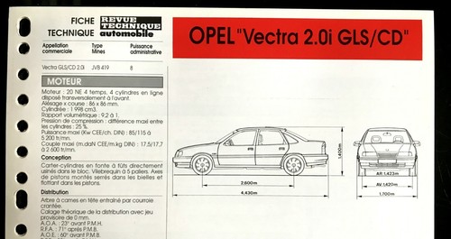 Rta fiche technique automobile - fiche,