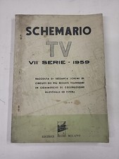 SCHEMARIO TV VII SERIE 1959 RACCOLTA 60 SCHEMI CIRCUITI TELEVISORI IL ROSTRO