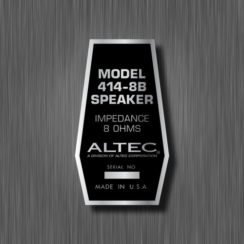 Altec 414 vinyl sticker - altec, label