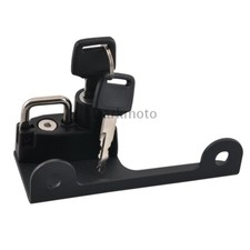 Lucchetto Casco Alluminio Nero