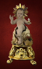 Bambinello Napoletano Gesu' Bambino Napoletano trono 20x20x40 cm deign iterior