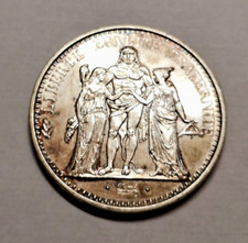 Moneta da 10 Franchi Francesi Argento 1965 ..Ercole ..