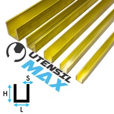 MICRO PROFILI IN OTTONE A "U"