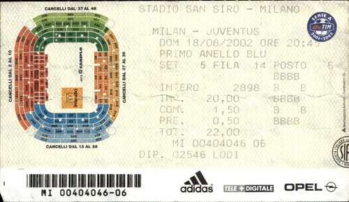 Biglietto stadio san - biglietto,