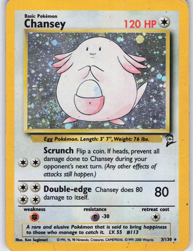 Pokemon chansey 130 - chansey, holo