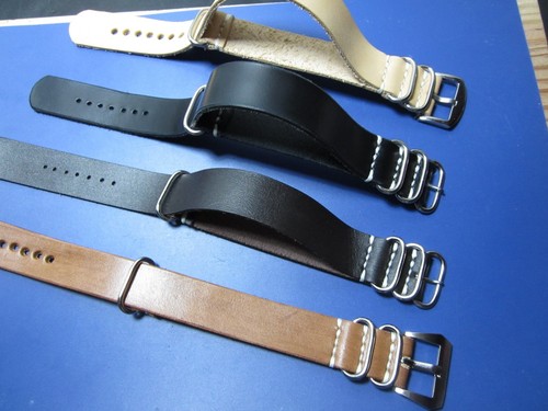 22mm nato zulu strap leather - -,