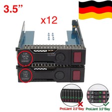 12X Gen8 Gen9 Drive Caddy 3,5" LFF SATA SAS HDD vassoio per HP ProLiant DL380 DL360