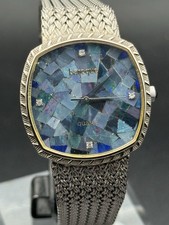 Baroque quartz vintage quadrante opali australiani cassa bracciale acciaio