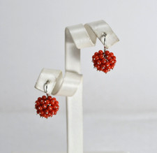 ORECCHINI ARGENTO 925 CORALLO