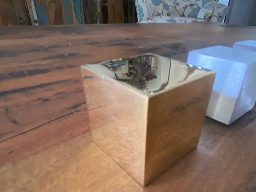 Specchio cubo alluminio - specchio, in