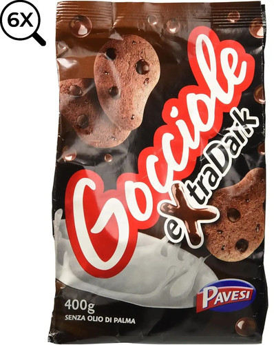 Biscotti pavesi gocciole - 6x,