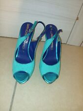 Tacchi, Sandalo turchese, Giancarlo Paoli, n39, tacco 12