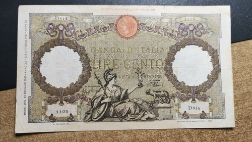 100 lire aquila - 100, 1942