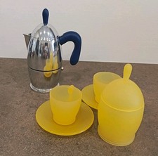 Caffettiera Zazà Guzzini Set Due Tazzine E Zuccheriera Anni '90 Vintage