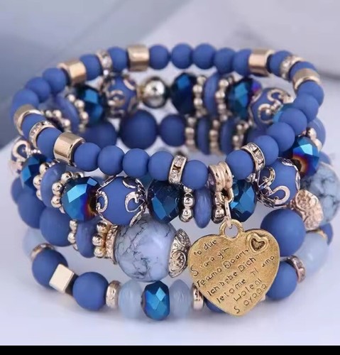 Bracciale impilabile blu - impilabile,