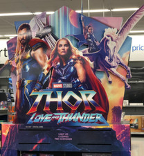 Insegna Thor Love and Thunder Movie Store Poster Promo Esposizione Intestazione! ENORME! NUOVO!