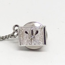 Spilla Cravatta In Argento Con Design Di Metà Secolo Gioielli Da Uomo