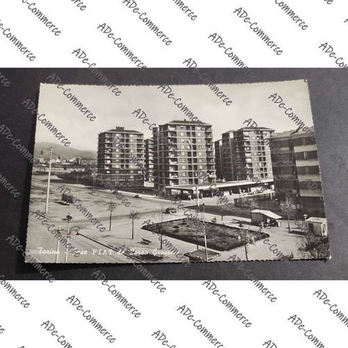 Cartolina torino case fiat - torino,