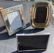 Set 3 Cornici silver plate usate come foto
