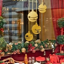 4 pendenti vetrofanie natale