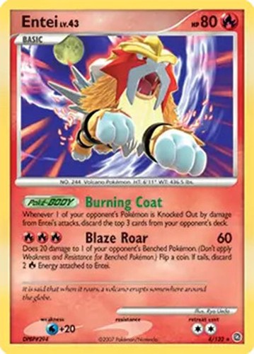Entei 132 pokemon secret - -,