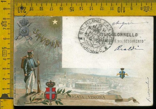 Cartolina militare fanteria - cartolina,