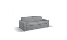 Divano Letto 3 Posti Letto Estraibile Meccanismo Roller Grigio ROMA 24 DecHome