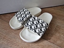 Ciabatte Guess donna nere e panna slider Eu38 taglia UK 5 senza etichetta nuove