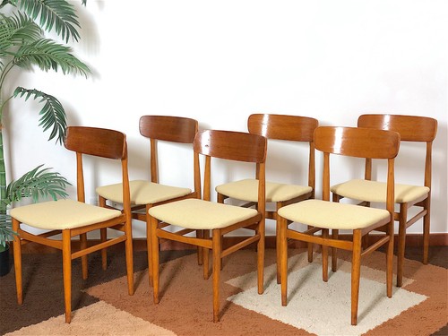 Set sedie vintage mid - set, 6