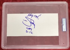 Slim Shady Firmato Taglio Jumbo Musica Vintage 2004 Stay Cool Autografo PSA/DNA 9