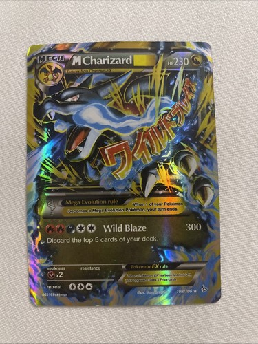 Carta pokemon mega charizard - mega, m