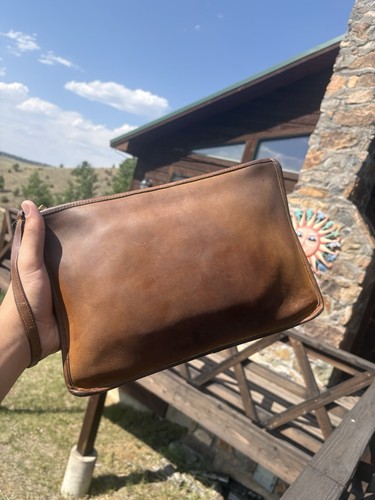 Pochette coach vintage pelle - coach,