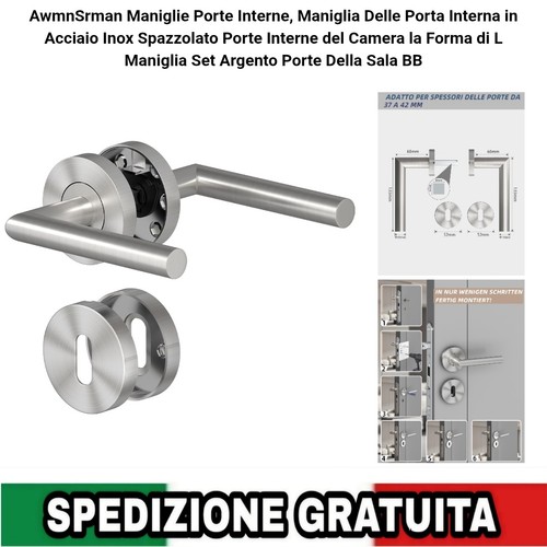 Maniglie porte interne acciaio - maniglie,