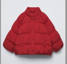 Giubbotto piumino rosso Zara