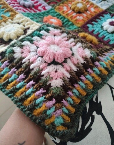 Coperta crochet fatta mano - coperta, a