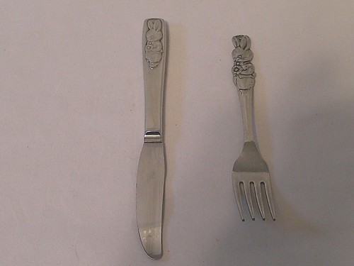 Forchetta coltello vintage - e,