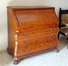  como' scrittoio ribalta intarsiata in noce