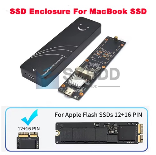 Custodia ssd usb - 16+12, per