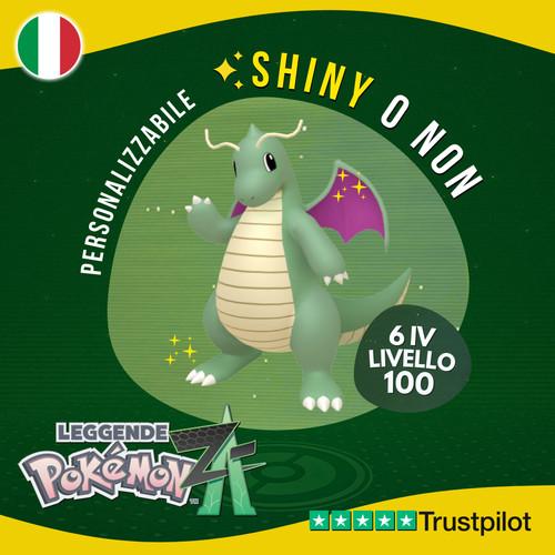 Dragonite shiny non 6 - shiny,