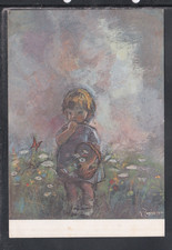 Cartolina Bambina Prato Non ci