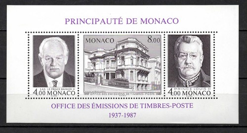 1987 monaco bloc 39 neuf - monaco,
