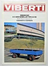 Brochure - Viberti - Rimorchio A 2 Assi Gemellati Tipo 22 R 5 - Anni '80