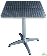 TAVOLO TAVOLINO DA BAR ALLUMINIO QUADRATO ESTERNO GIARDINO 60X60XH70CM