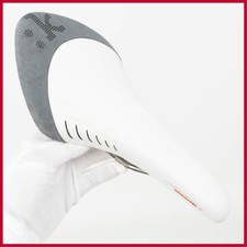 NOS FIZIK ARIONE CARBON TRI 2 BIANCO SELLA VINTAGE SELLA BICI CORSA STRADA