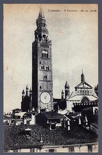 CREMONA CARTOLINA IL TORRAZZO FP VG 1928 - ED. FOT. A. MONFARDINI