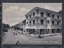 Cartolina Marina di Pietrasanta Tonfano Viale Versilia ANIMATA IB534