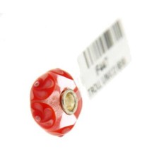 Trollbeads Unico in Vetro - OOAK Original Trollbeads Vortice rosso Rif. UNICO 83