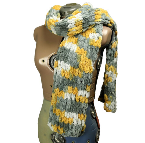 Hand knit chunky - knit, chenille