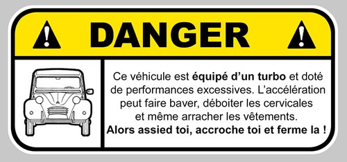 Danger humour 2cv citroen - 2cv,